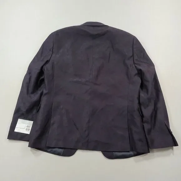 Alfani Slim-Fit Navy‎ Blue Jacquard Blazer Mens 36S 36 $295